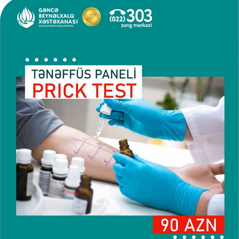 TƏNƏFFÜS PANELİ PRICK TEST 90 AZN!